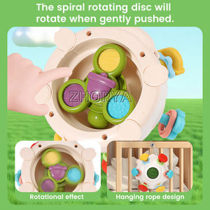 Zhorya mainan edukasi anak-anak, mainan melatih domba bayi, keterampilan gerak halus, mainan penyisipan memasukkan domba - Product Image 4