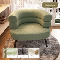 1688 Chaise de salon moderne, fauteuil de salon, fauteuil individuel en velours, fauteuil à accoudoir unique, mobilier de salon