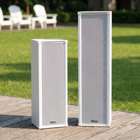 Altavoz de Columna IP-40SK III de 40W de Thinuna, Altavoz Activo para Exteriores con PoE de 24V/48V para Grandes Áreas, Sistemas de PA y Alertas de Emergencia