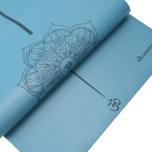 Esterilla de Yoga de PU de goma rosa de 5mm personalizada, regalo para el día de la madre de Pilates - Product Image 3