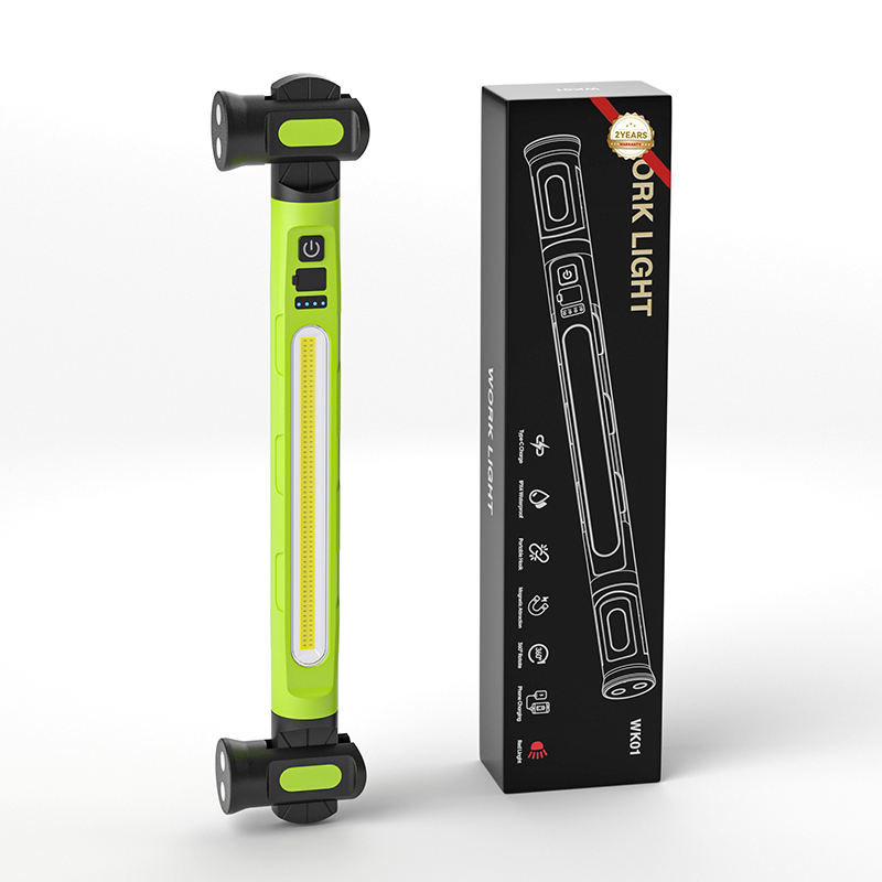 XINSITE New Emergency Repair Work Light Multifunctional Magnetic Flashlight with COB and Hook for Car and Outdoor Use 5200mAh