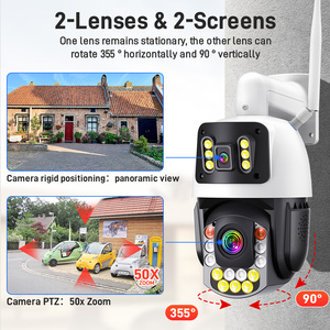 Telecamera di Rete Esterna Rscamtom 4K Ultra HD con <span class=keywords><strong>Zoom</strong></span> 50X, 4G WIFI, Visione Notturna, Scheda SD/Memoria 128G, CCTV di Sicurezza con Audio Bidirezionale - Product Image 3