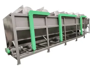 Linha de lavagem de filme multifuncional, linha de lavagem de resíduos de plástico pe, máquina de reciclagem reciclável para resíduos