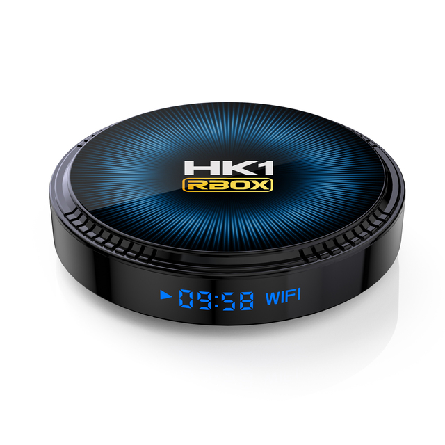 New arrival 4k tv box Android 11 hk1 rbox w2 s905w2 dual wifi 100m lan set top box with clock display