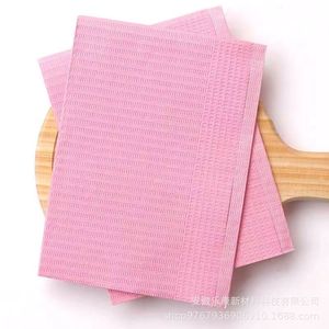 Oem Disposable <b>Table</b> <b>Mat</b> 33x45cm Pink For Nail Salon Use - Product Image 3