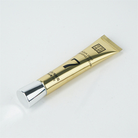 Tube de gloss à lèvres rond en plastique vide avec logo personnalisé, 10 ml, 15 ml, huile à lèvres, baume à lèvres, étiquette privée, capuchon coloré