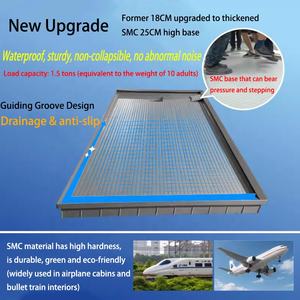 Modèle 1313B <span class=keywords><strong>Cabine</strong></span> <span class=keywords><strong>de</strong></span> <span class=keywords><strong>douche</strong></span> intégrée rectangulaire moderne, gain <span class=keywords><strong>de</strong></span> place, insonorisée et étanche, pour petite maison - Product Image 4