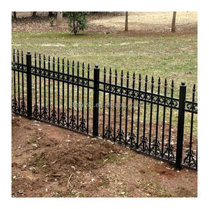 Clôtures et portails tubulaires modernes pour cour extérieure Conception de mur de limite de gril simple blanc bon marché pour les maisons - Product Image 5