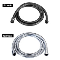 Tuyau de douche flexible en acier inoxydable 304 Metalique 260001, poli miroir, universel G1/2, 1,8 m, facile à installer