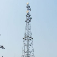 Tour de télécommunication autoportante en acier galvanisé à chaud, 30 m, pour signal téléphonique 4G 5G et communication micro-ondes