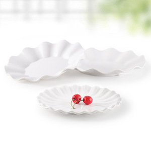 จานเมลามีนทรงกลม สีพื้น สำหรับร้านอาหาร งานเลี้ยง โรงแรม จานเสิร์ฟกาแฟ ชา - Product Image 3