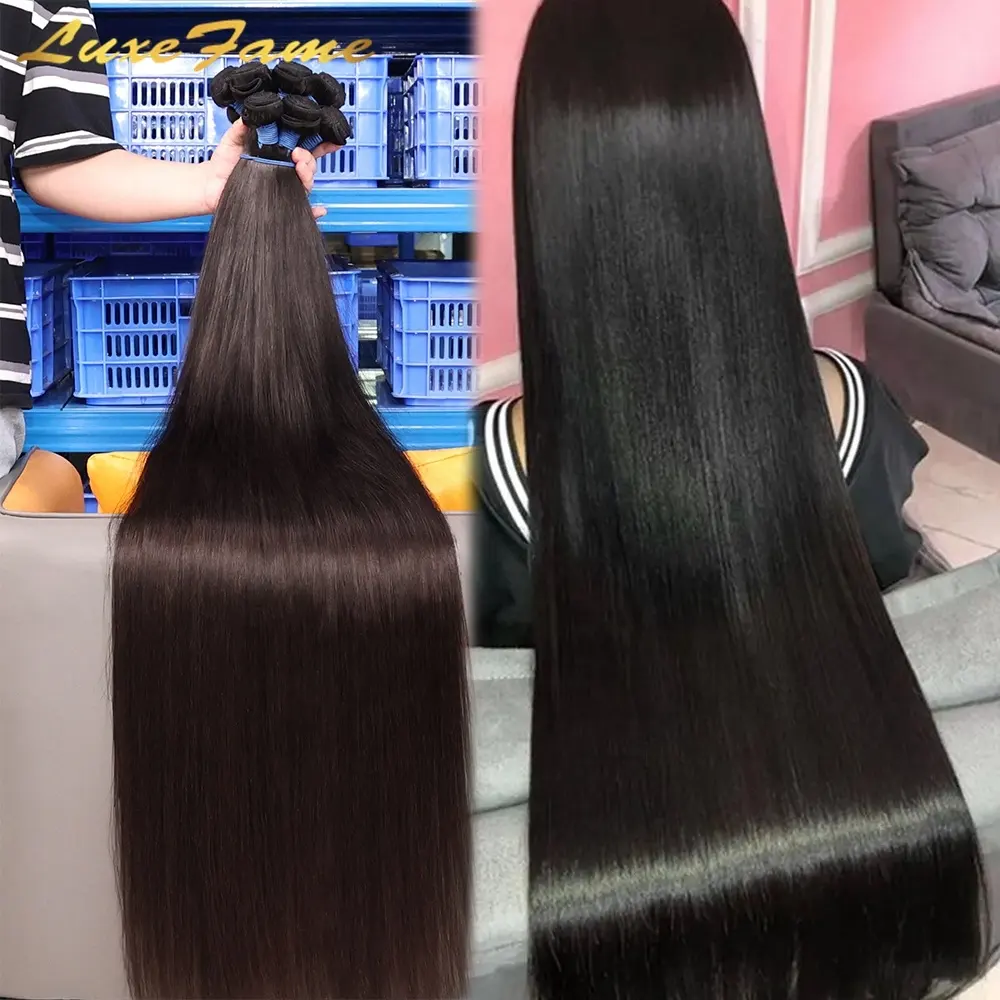 Commercio all'ingrosso brasiliano visone Remy Hair vendor, cuticola allineata capelli tessuto Bundle, doppio disegno non trasformato capelli umani per le donne nere