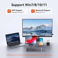 Adaptador USB Wi-Fi BT5.4 WiFi 6 sin Controlador, 900Mbps, Doble Banda 802.11ax, Tarjeta de Red Inalámbrica Externa para Computadora de Escritorio y Portátil