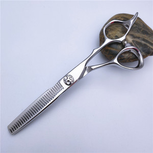 Ciseaux à cheveux professionnels en acier inoxydable 440C, lame affûtée, ciseaux à effiler, manche long, pour coiffeur - Product Image 4