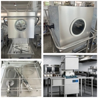 Lave-vaisselle industriel commercial électrique autonome de 9,8 kW à haute efficacité, certifié CE, pour restaurant