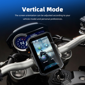 Écran de navigation pour moto de 5 pouces, sans fil, CarPlay Android, rotatif horizontal et vertical, BT TPM - Product Image 3