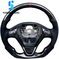 Volant en fibre de carbone forgé à fond plat personnalisé pour Ford Fiesta EcoSport Mk7 Mk7.5 St 180 Mk8 Mk6 Mk5 2013 2014 2006