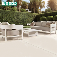 Ensemble de canapés d'extérieur en aluminium, mobilier de loisirs pour balcon, coussins imperméables, canapé d'extérieur pour hôtel, villa, mobilier de jardin
