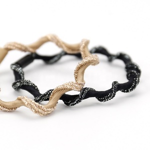 Coleteros de Pelo con Purpurina Coreanos con Logotipo Personalizado, Coleteros para Cola de Caballo, Coleteros para Mujer, Venta de Existencias <span class=keywords><strong>2026</strong></span> - Product Image 5