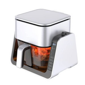 Friteuse à <span class=keywords><strong>air</strong></span> 2-en-1 Fenêtre visible à 360 ° Airfreyer Pot en verre trempé de qualité alimentaire Friteuse à <span class=keywords><strong>air</strong></span> multi-cuisson Grill BBQ No Painting - Product Image 4