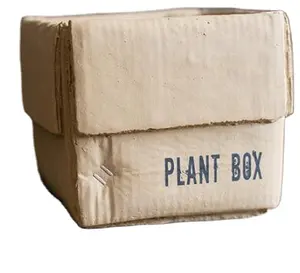 Cardboard Box cement Planter Creative Resin Pots Flower Plant pots for Outdoor Garden Decoration