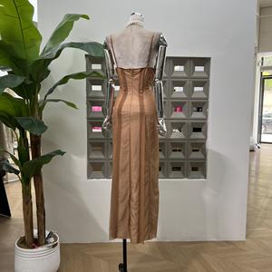 <span class=keywords><strong>Robe</strong></span> d'été à bretelles Slim Fit avec col en V fendu pour la soirée dansante <span class=keywords><strong>Robe</strong></span> rétro - Product Image 3