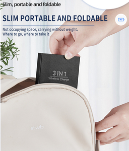 Chargeur sans fil multifonction portable pliable de haute qualité 15W pour téléphone portable - Product Image 4