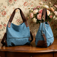 Tas Selempang Wanita Murah 100% Fashion, Bahan Kanvas, Resleting Tunggal, Lapisan Poliester, Gaya Dress, Tahan Air, Motif Huruf