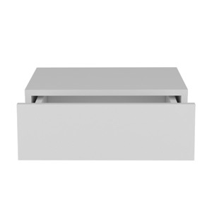 <b>Floating</b> Nightstand 5H Modern Wall Mounted Bedside Shelf With <b>Drawer</b> White - Product Image 4