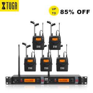 XTUGA RW2080 Auriculares In-Ear UHF de Venta Caliente con 5 Receptores y Micrófono de Diadema para Comunicación Inalámbrica en Escenario - Product Image 1