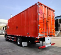 Vehículo de Transporte de Mercancías Peligrosas Líquidas, Tipo Caja, HOWO 4*2, 6 Ruedas, Fabricado en China