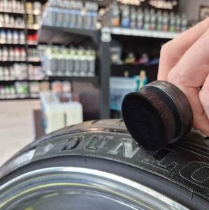 Spazzola Piccola in Poliammide a Forma di Timbro 63 mm con Setole in PP per Dettagli Auto, Manico Nero, Marca HC - Product Image 4