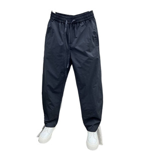 Men's Breathable Elastic Waist Straight Leg <b>Linen</b>/Cotton Canvas Casual Leisure Wear Summer White Pants - Product Image 5