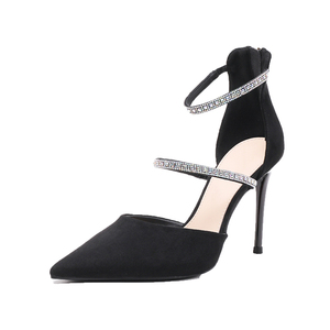 2025 Summer New Sexy Bride <b>Shoes</b> for Women All-Match Single Slip-On with Rhinestone Fashion Trend All-Word with Temperament - Product Image 6