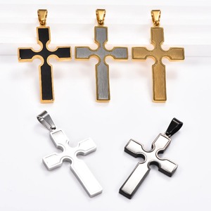 Collar con Colgante de Cruz en Color Plata/Oro, Estilo Hip Hop, Amuleto Religioso, para Hombre y Mujer, Regalo de Joyería - Product Image 4