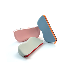 Eco-Friendly Water Resistant Custom Portable Silicone Eye <b>Glass</b> <b>Case</b> With Zipper Closure <b>for</b> Outdoor Travel & Daily Use - Product Image 5