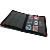 Album porte-cartes à fermeture éclair 9 pochettes avec 360 emplacements, couverture en cuir PU, classeur pour cartes de jeu de société et TCG, pour cartes à collectionner et cartes à jouer