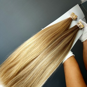 โรงงานดราก้อนบิวตี้ ผมแท้ 100% เรมี่ แฮร์ ต่อผมแบบเทปใส  ขนาด 10-30 นิ้ว คุณภาพสูงจากรัสเซีย - Product Image 5