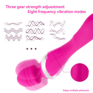 Женский вибратор AV для флирта, массажное устройство для мастурбации, секс-игрушка для взрослых, двойная головка, сильное движение, Оргазмическая палочка - Product Image 3