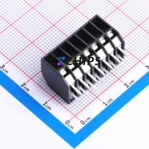 JL212S-35007B01 Spring Terminal Block Through hole Component (THT),P=3.5mm Connector 1x7P 3.5mm Black Through Hole - Product Image 2