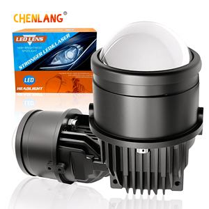 Universel 3 pouces LED trois couleurs feux de route projecteurs de conduite 110W Bi Led antibrouillard projecteur lentille avec ventilateur pour Toyota Honda - Product Image 1