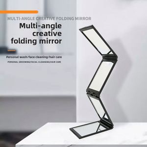 Custom Logo Portable Folding Square Desktop Ladies Cosmetic Makeup Pocket Compact Handheld Makeup <b>Mirrors</b> - Product Image 4