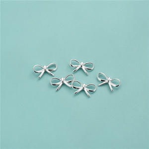 Colgantes de Lazo, Nuevo Diseño, Aleación Plateada, Dijes de Lazo para Fabricación de Joyas, Accesorios para Pulseras, Collares y Cadenas DIY - Product Image 3