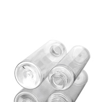 Flacon en plastique PET transparent de 100 ml pour crème pour le visage, lotion, emballage cosmétique, flacon vide imprimé en sérigraphie, bouchon PJ100