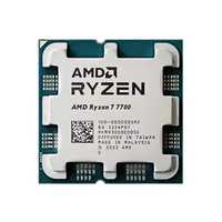 Pour Ryzen 7 7700 R7 7700 3.8 GHz 8 cœurs 16 fils processeur 5NM L3 = 32M 100-000000592 Socket AM5 Tary nouveau mais sans refroidisseur