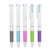Fábrica multicolor precio bajo multifuncional 1,00mm bolígrafo de plástico logotipo personalizado