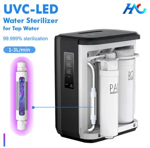 Мини 1-3LPM низкое энергопотребление для дома/офиса очиститель воды UVC-LED очистки воды стерилизатор