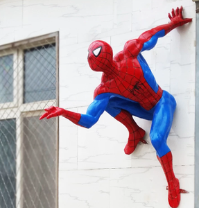 Estatua de Spider-Man de Tamaño Real, Escala 1:1, Escultura Artística de Resina y Fibra de Vidrio del Iron Spider de los Vengadores, con Ojos LED, Coleccionable - Product Image 4
