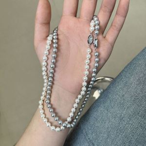 Colliers de bijouterie fine Dylam Elegance, argent sterling 925, collier de perles rondes de 6 mm pour femmes, accessoires de bijouterie pour tous les jours - Product Image 4