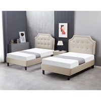 Lit de rangement écologique de haute qualité au design épuré, taille double, avec cadre en bois, mobilier de chambre pour hôtels en promotion